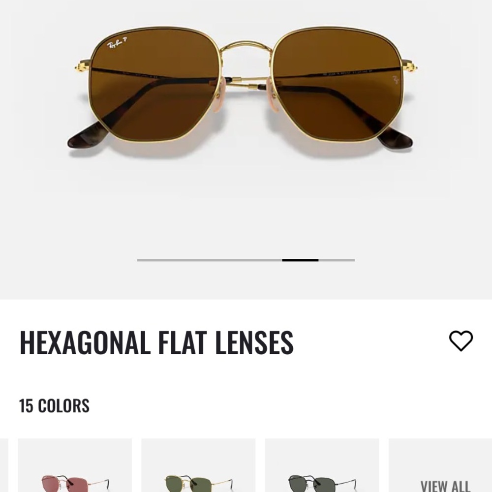 Hexagonal Rayban Sunglasses! Brand new, never worn!